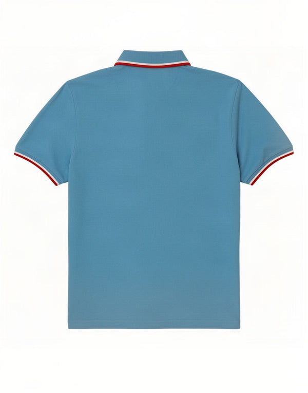 Hackett Herre Grafisk Slim Fit Rugby Polo Shirt XL Blå Stribet Bomuld