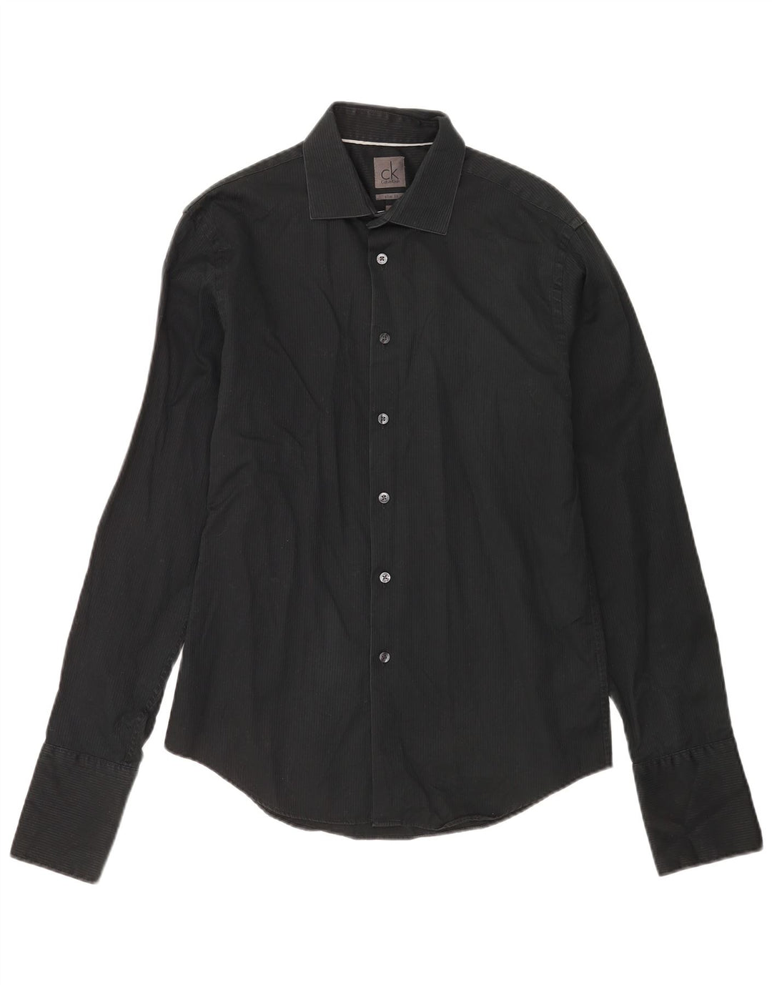 Calvin Klein Herre formel skjorte str. 39 15 1/2 Medium Sort nålestribe