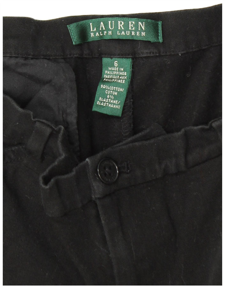 Ralph Lauren Dame Casual Bukser US 6 Medium W28 L25 Sort Bomuld