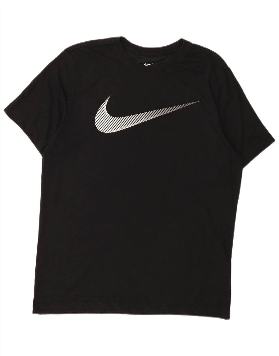 Nike Herre Dri Fit grafisk T-shirt Top Medium Sort Bomuld
