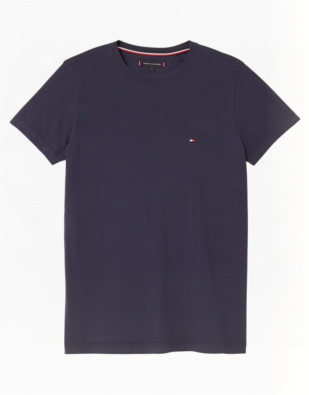 Tommy Hilfiger Herre T-shirt Top Lille marineblå bomuld