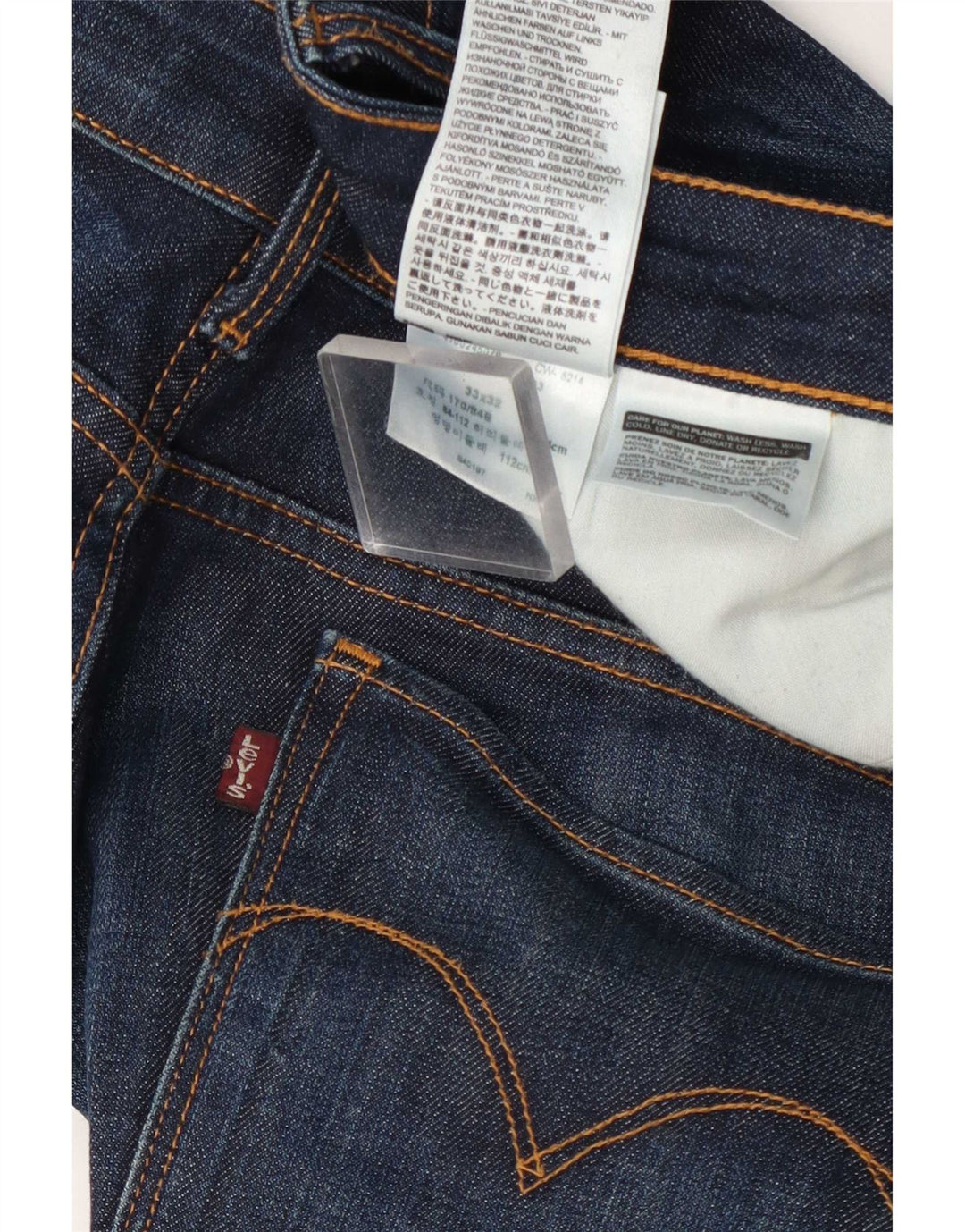 Levi's Dame Mid Rise Bootcut Jeans W33 L32 Marineblå Bomuld