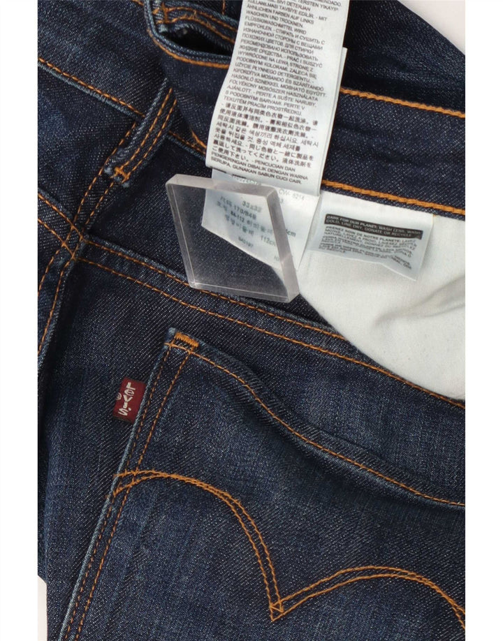 Levi's Dame Mid Rise Bootcut Jeans W33 L32 Marineblå Bomuld