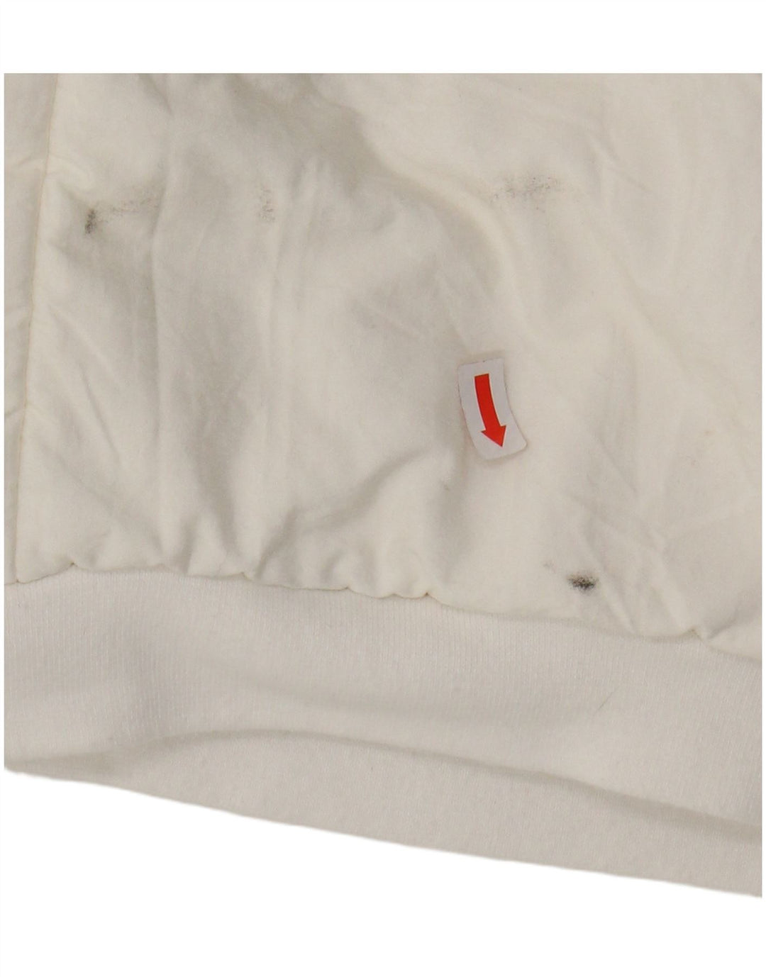 VINTAGE Dame Oversized Windbreaker Coat EU 38 Medium White Polyamide