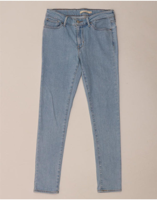 Levi's Dame 711 Skinny Jeans W26 L28 Blå Bomuld