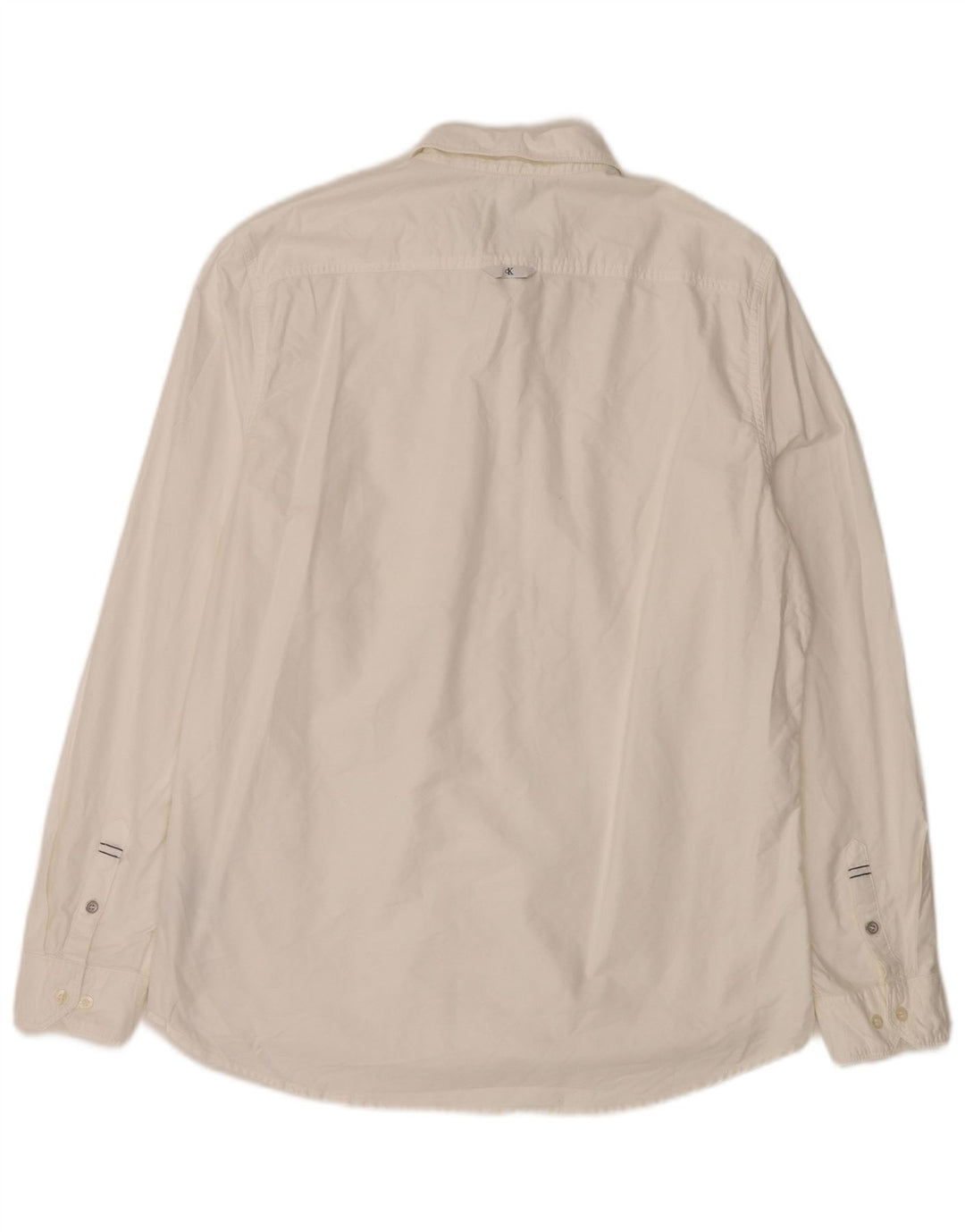 CALVIN KLEIN JEANS Herre Slim Fit skjorte XL Hvid Bomuld