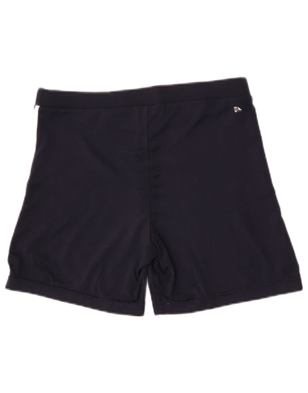 Adidas Dame Climalite Sport Shorts UK 12 Medium Navy Blue Polyester