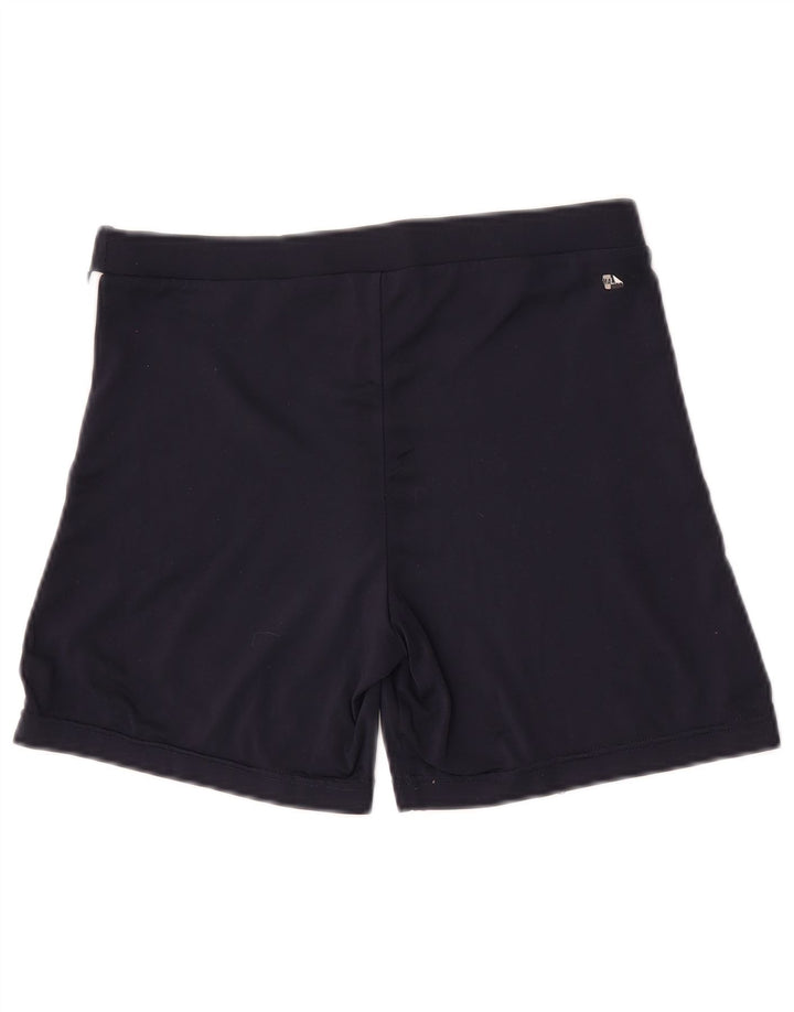 Adidas Dame Climalite Sport Shorts UK 12 Medium Navy Blue Polyester