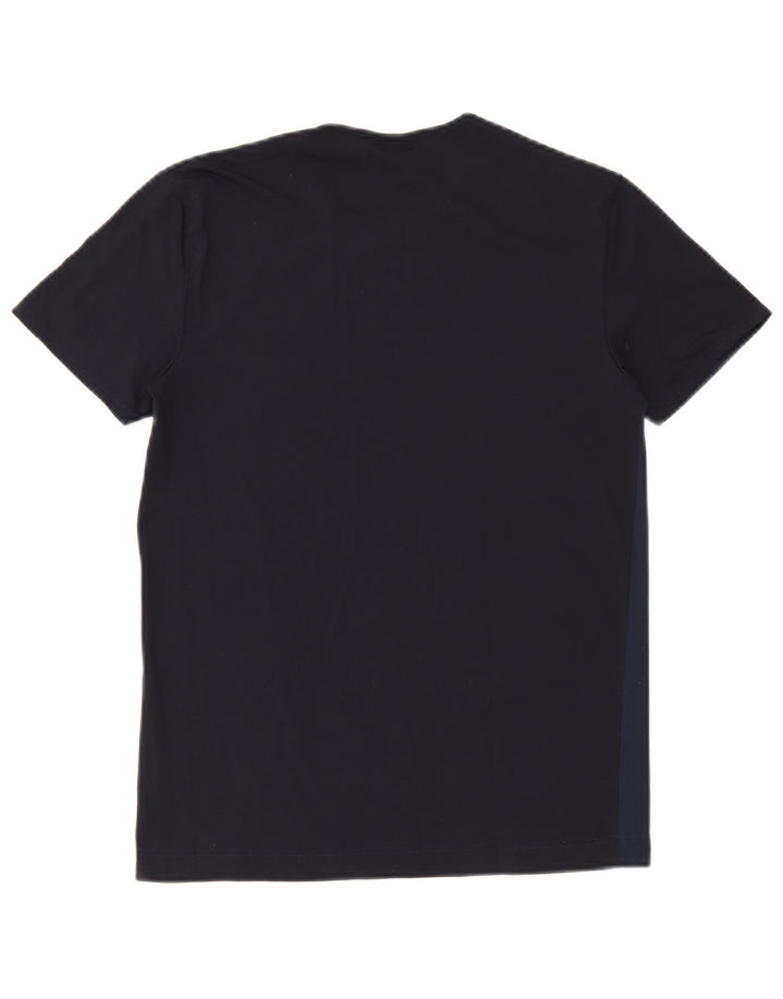 Fila Dame T-Shirt Top UK 12 Medium Navy Blue Polyamid
