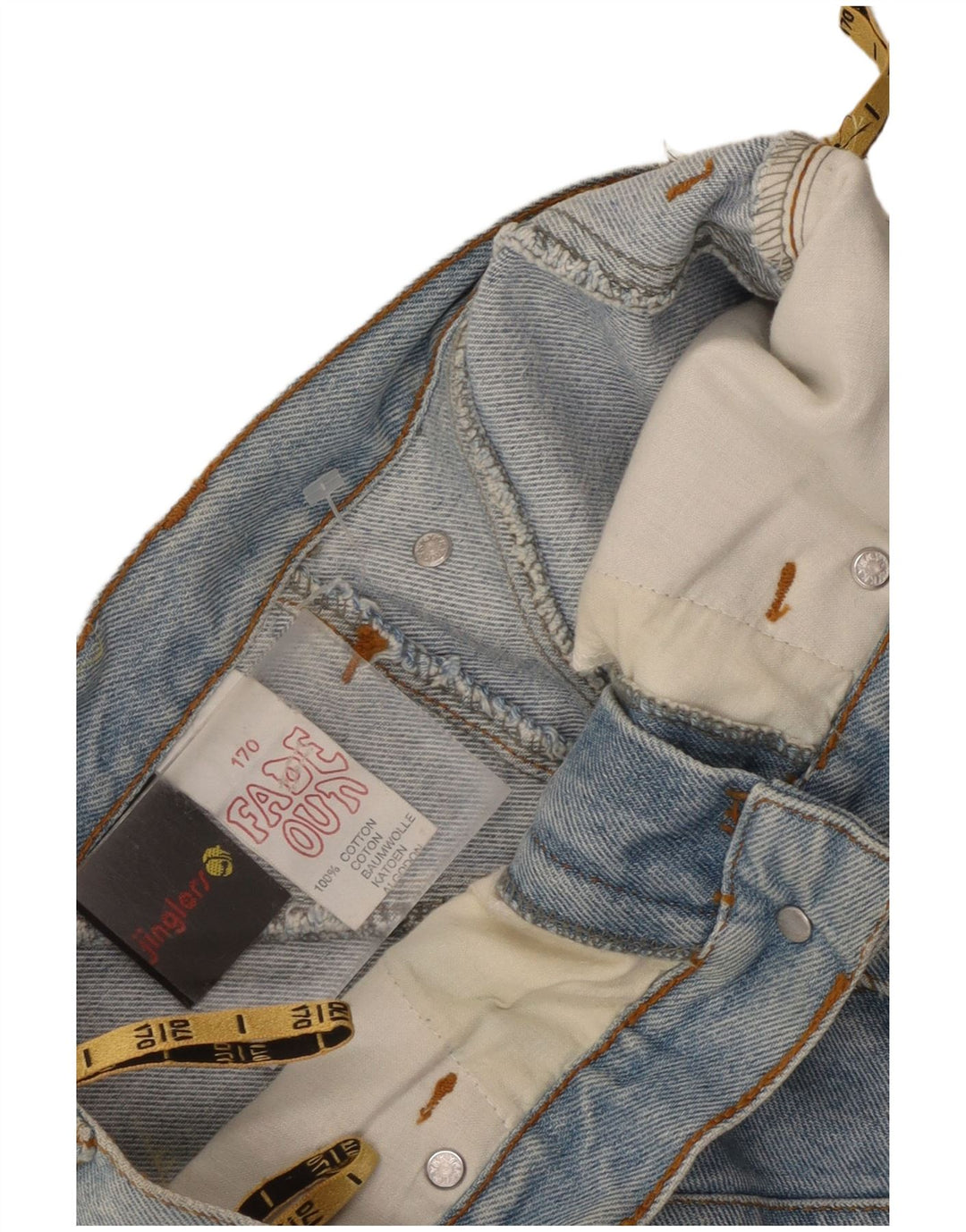 Jinglers Dame Mini Denim Nederdel W28 Medium Blue Bomuld