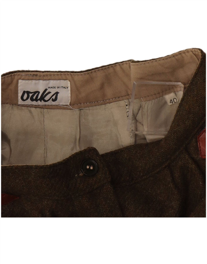 Oaks Dame Chino Shorts med høj talje IT 40 Small W24 Khaki