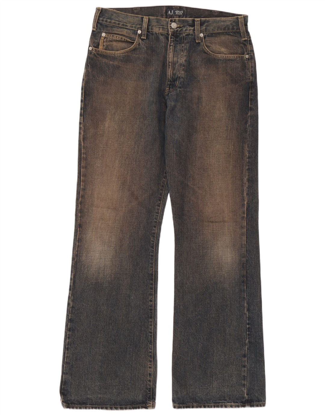 Armani Dame Bootcut Jeans W34 L32 Marineblå Bomuld