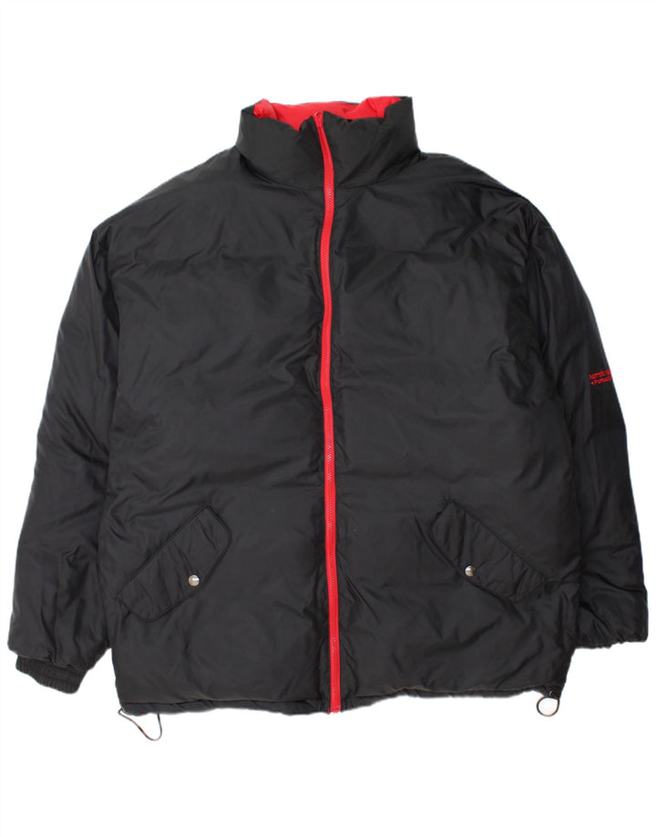 VINTAGE Mens Reversible Loose Fit Padded Jacket UK 42 XL Red Polyamide