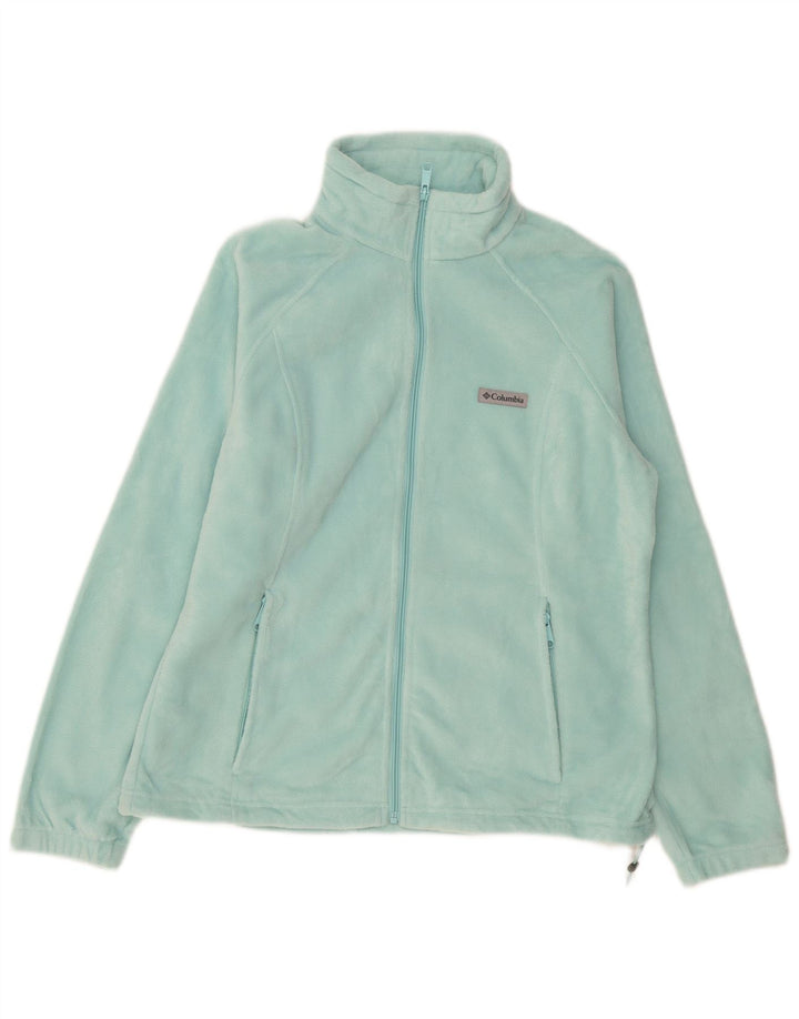 COLUMBIA Womens Fleece Jacket UK 18 XL Turquoise Polyester