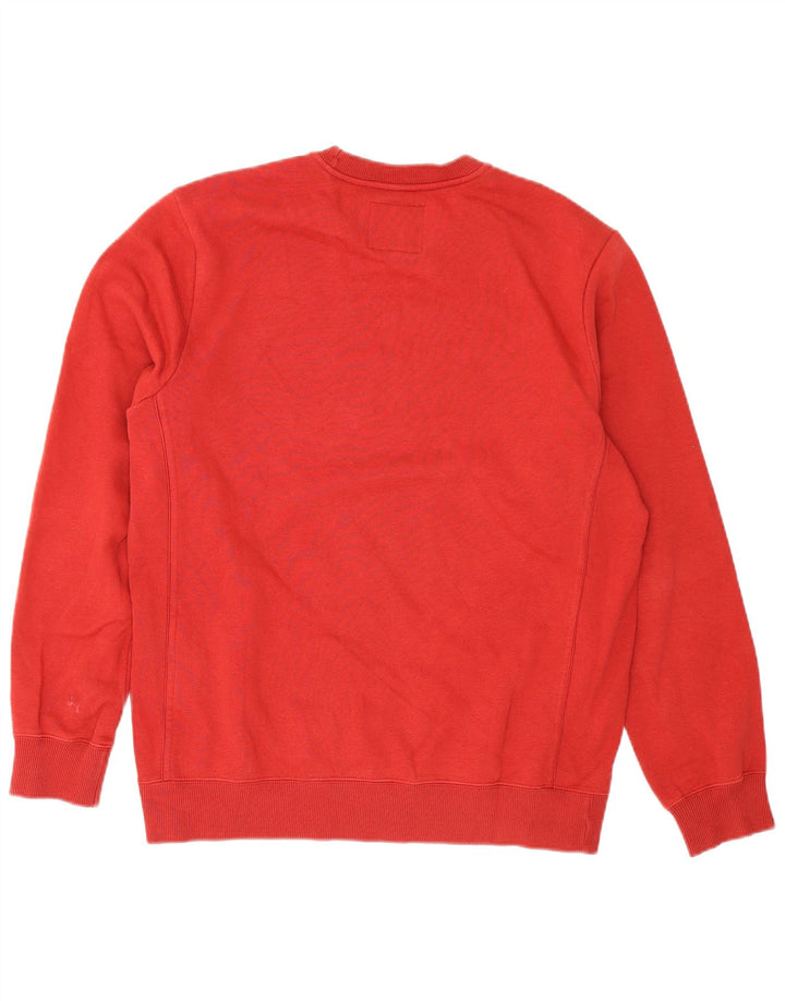 Champion Herre Grafisk Sweatshirt Jumper Stor Rød Bomuld
