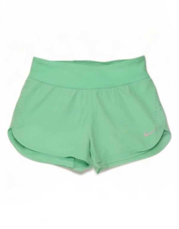 Nike Dame Dri Fit Sport Shorts UK 14 Medium Green
