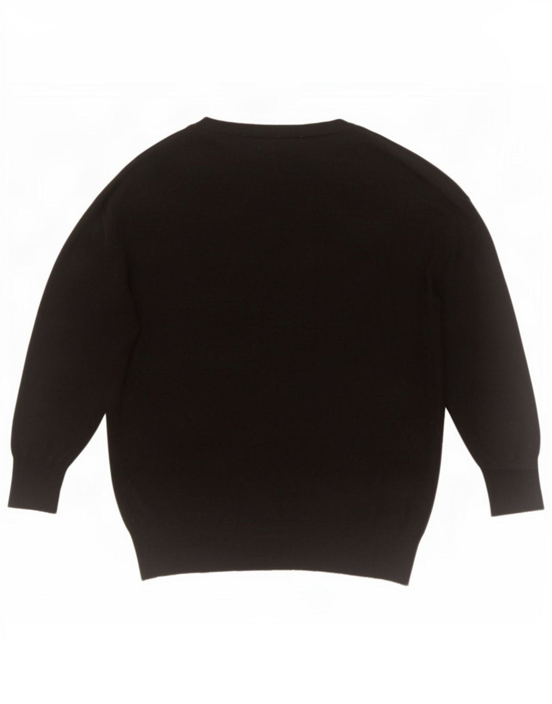 Zara Womens Oversized V-hals sweater UK 10 Small Black Polyester