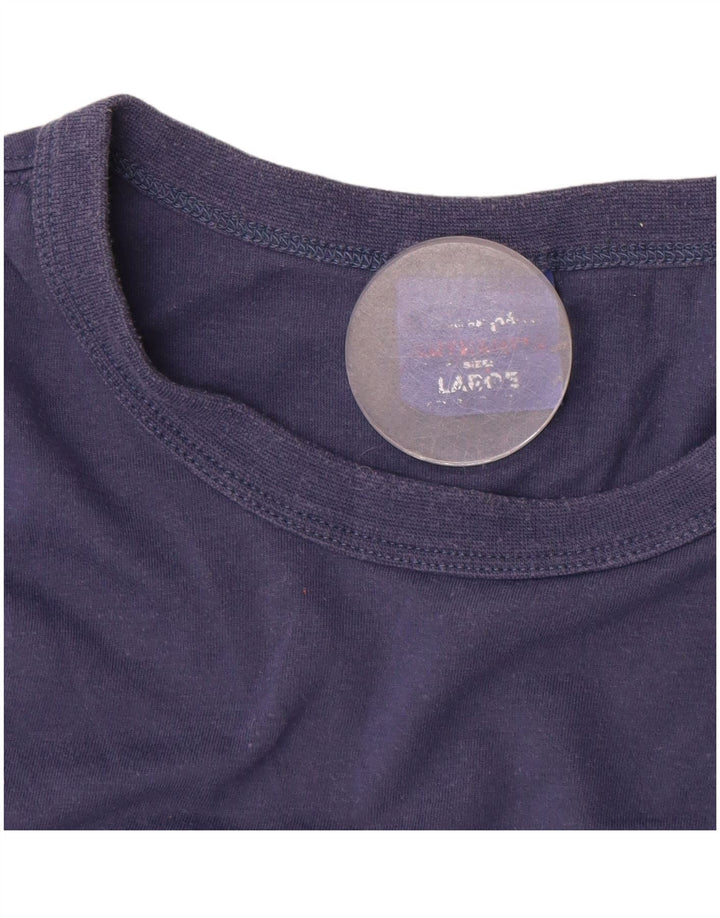 Champion Herre Top Langærmet Large Navy Blue