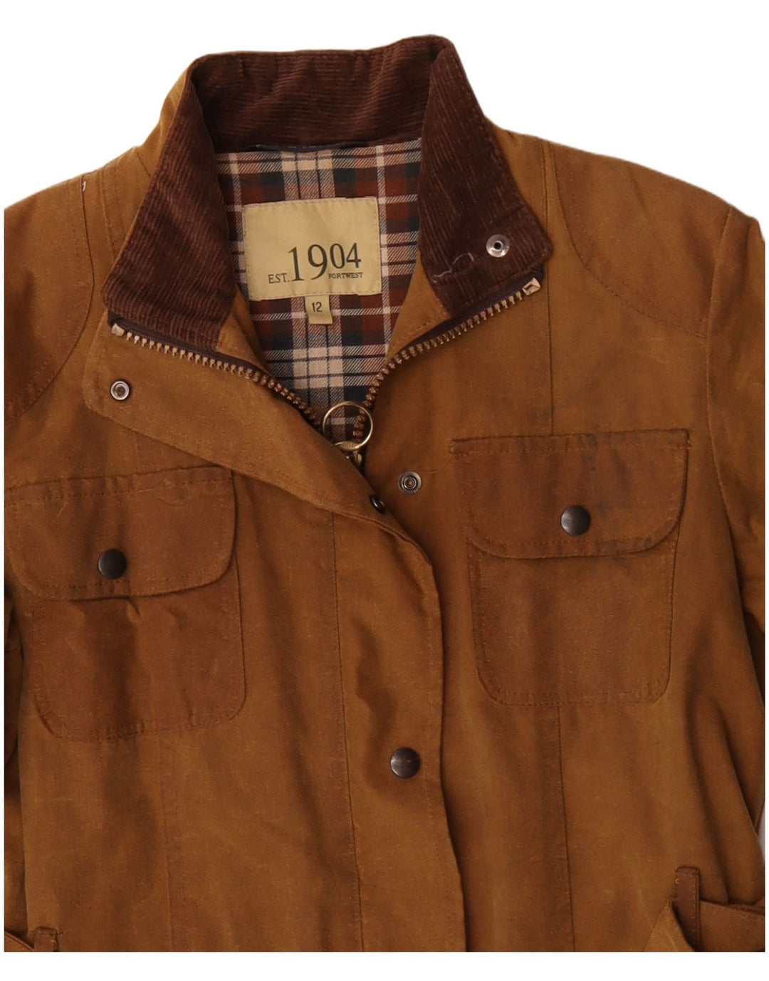 PORTWEST Womens vokset bomuldsjakke UK 12 Medium Beige Bomuld