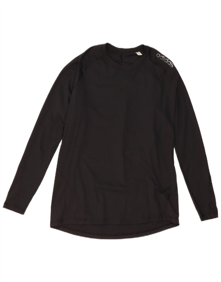 Adidas Dame Climacool Top Langærmet UK 18 XL Sort Polyester