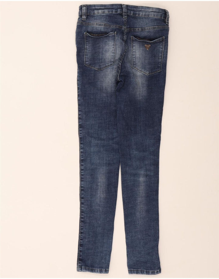GUESS Womens Skinny Jeans W30 L30 Blue Vintage Guess and Second-Hand Guess from Messina Hembry 