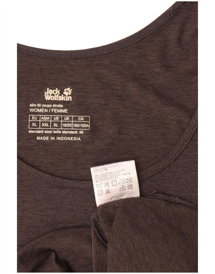 Jack Wolfskin Damevest Top UK 18/20 XL Grå Polyester