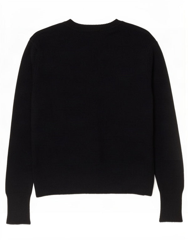 Oasis Dame Boat Neck Jumper Sweater UK 12 Medium Navy Blue Akryl