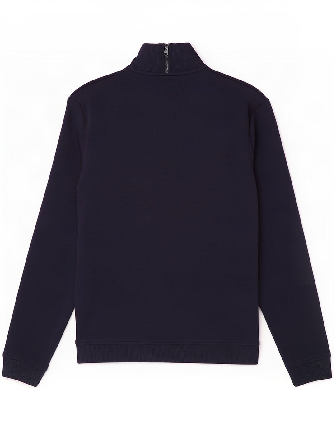 Ted Baker Herre Zip Neck Sweatshirt Jumper Størrelse 3 Medium Navy Blue Bomuld