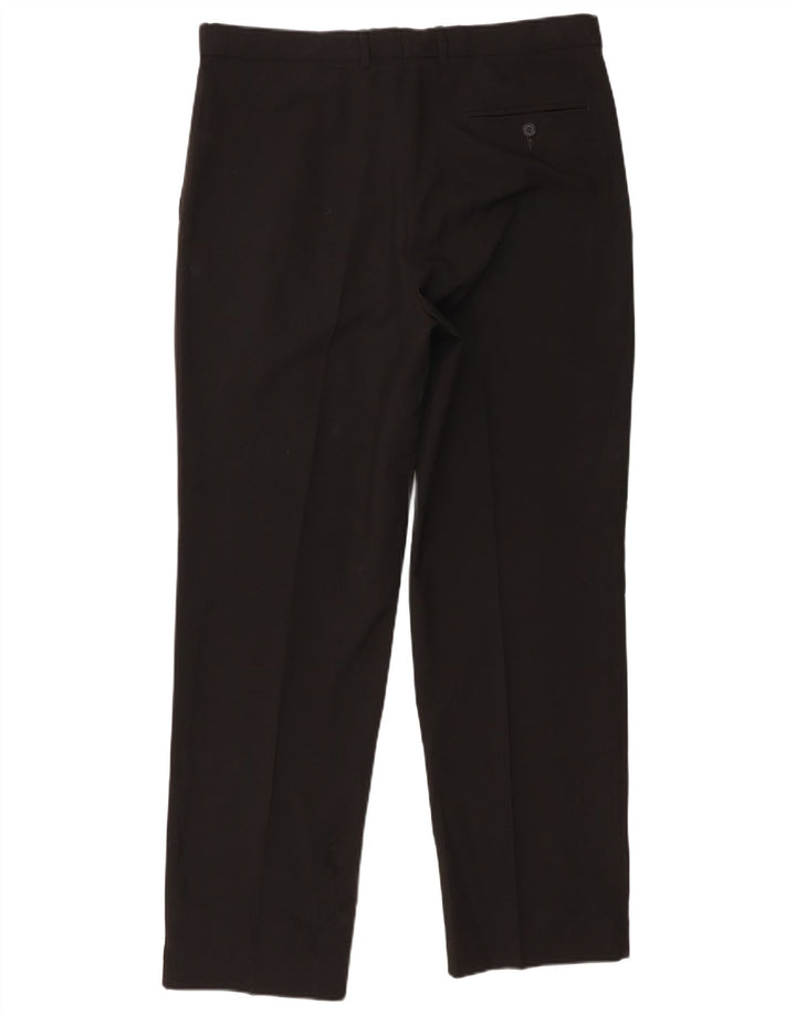 Marks & Spencer Herre Pegged Suit Bukser W36 L31 Sort Polyester