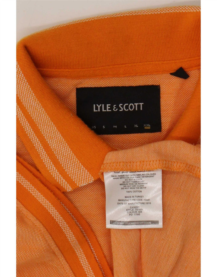 Lyle & Scott herre poloshirt 2XL orange bomuld