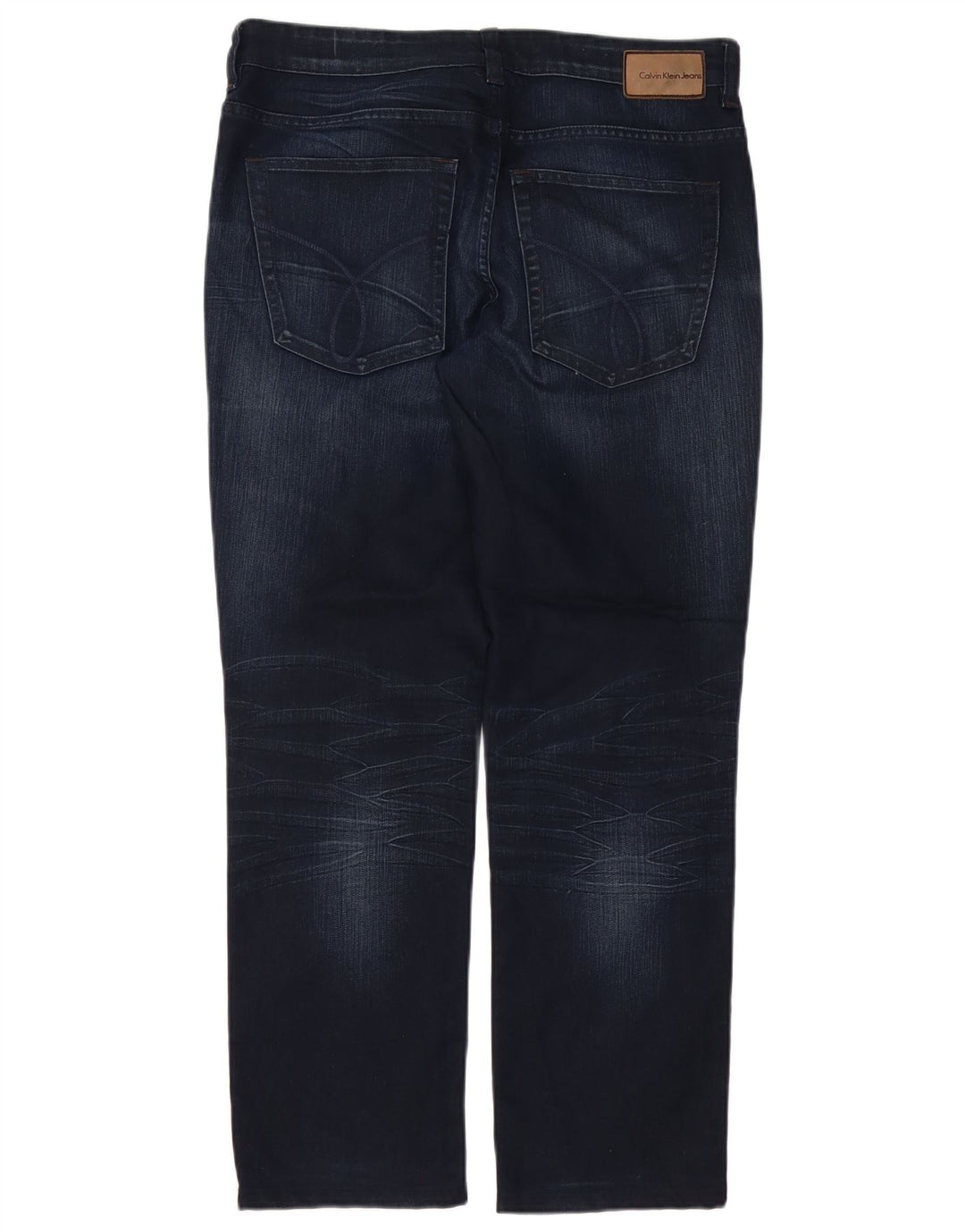 Calvin Klein Herre Regular Slim Jeans W32 L30 Blå