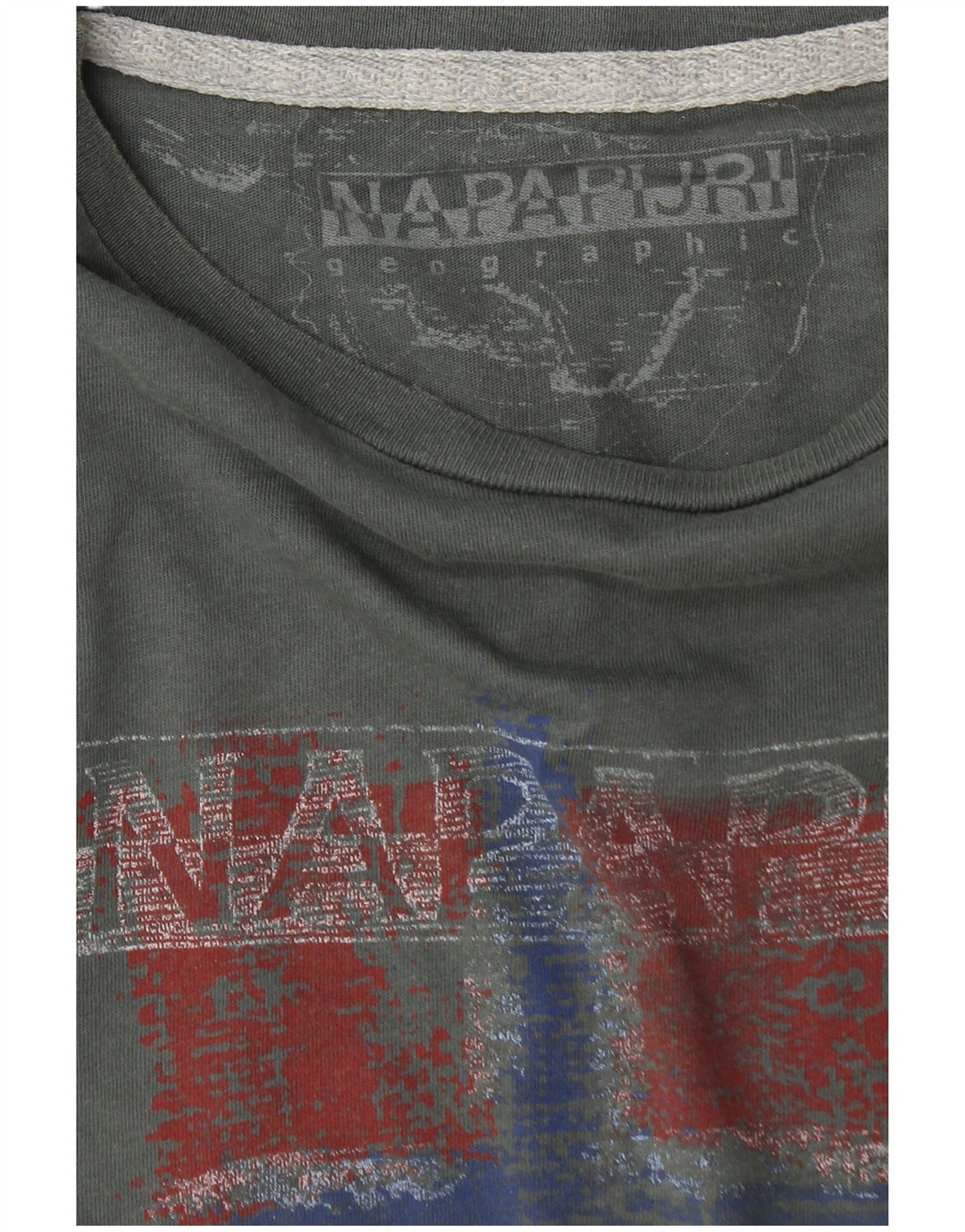 NAPAPIJRI Boys Graphic T-Shirt Top 11-12 Years Grey