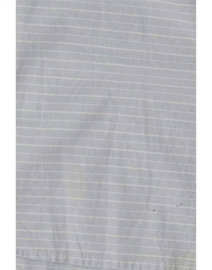 Kappa herre pullover skjorte stor blå nålestribet bomuld