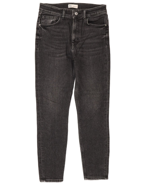 Zara Dame High Rise Skinny Jeans EU 40 Medium W30 L28 Grå