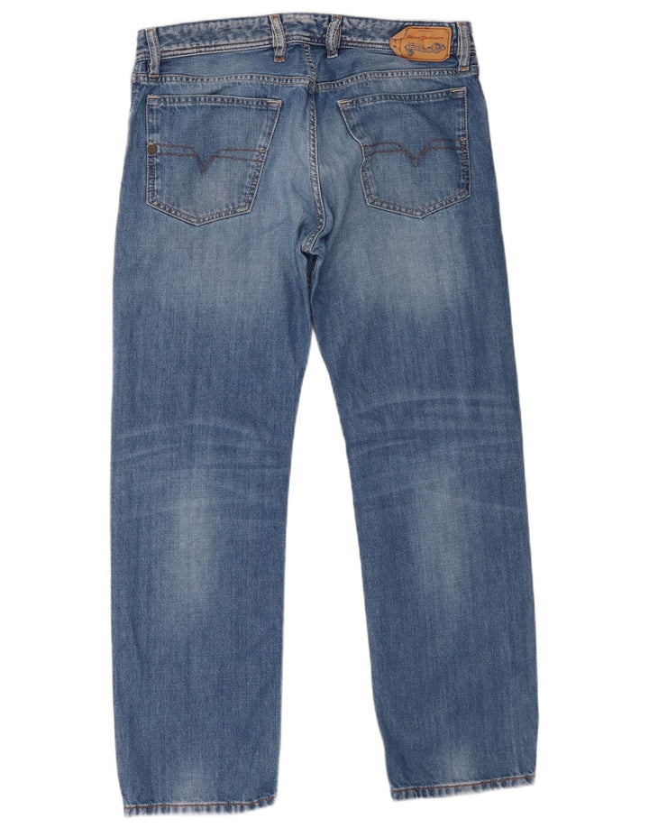 Diesel Herre Wavkee Straight Jeans W32 L30 Blå