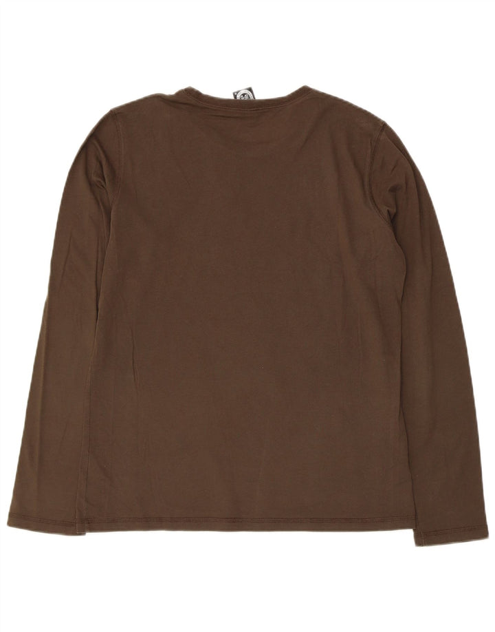 Scorpion Bay Boys grafisk top langærmet 13-14 år 2XL brun bomuld