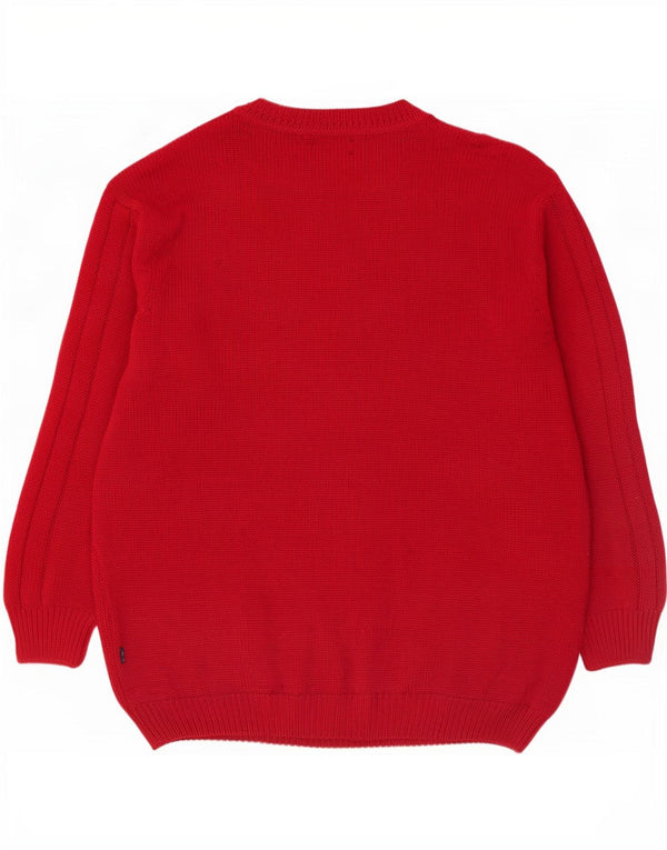 Daniel Hechter Herre Crew Neck Jumper Sweater 4XL Burgundy Wool
