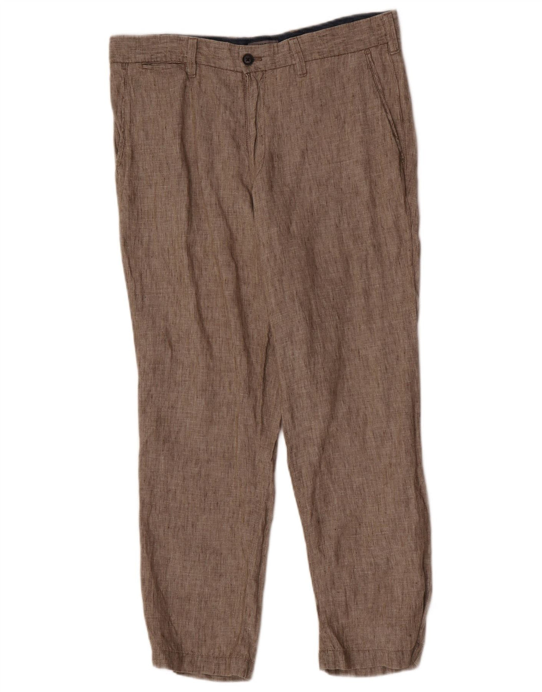 Marks & Spencer Skræddersyede Chinobukser til mænd W34 L29 Beige hør