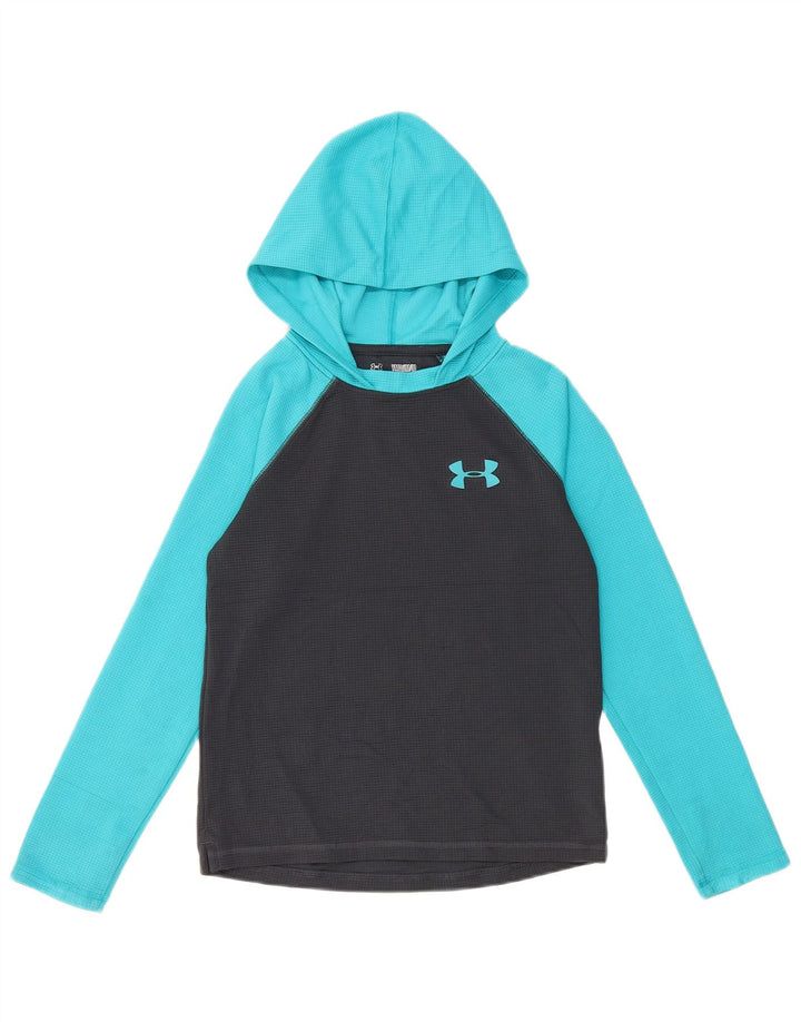 UNDER ARMOUR Drenge Grafisk Top Langærmet 9-10 År Medium Sort