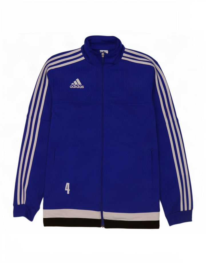 Adidas Herre grafisk træningsdragt Topjakke Medium Blue Colourblock Polyester