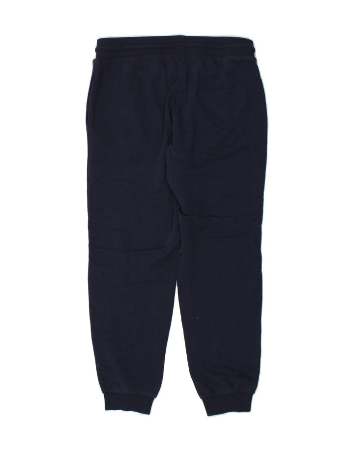 JACK & JONES Mens Graphic Tracksuit Trousers Joggers Large  Navy Blue Vintage Jack & Jones and Second-Hand Jack & Jones from Messina Hembry 