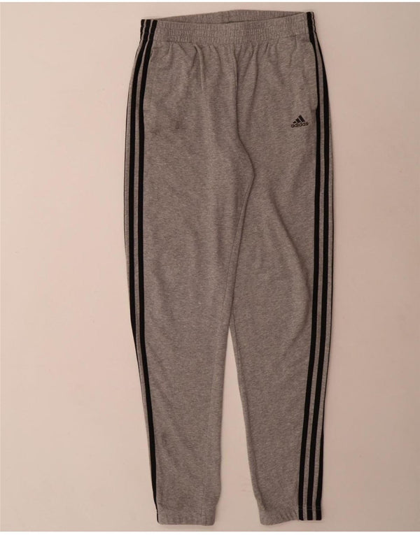 Adidas Drenge Træningsdragt Bukser Joggers 15-16 År Grå Bomuld