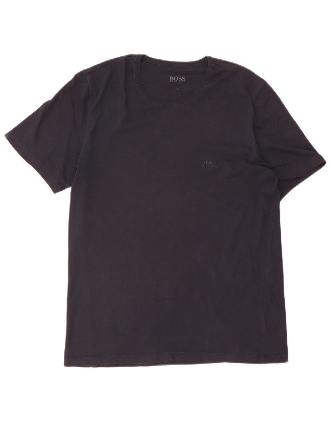 Hugo Boss Herre T-Shirt Top Stor Marineblå Bomuld