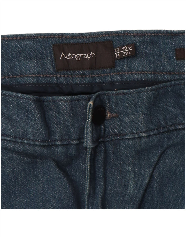 Autograf Herre Slim Jeans W40 L29 Marineblå Bomuld