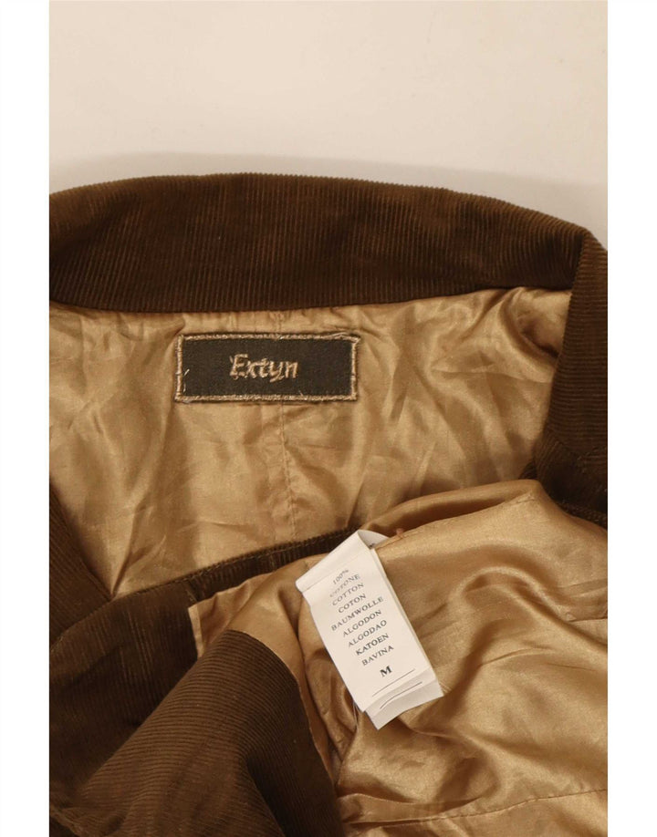 Extyn Dame 2-knaps Corduroy Blazer Jacket UK 12 Medium Brun Bomuld
