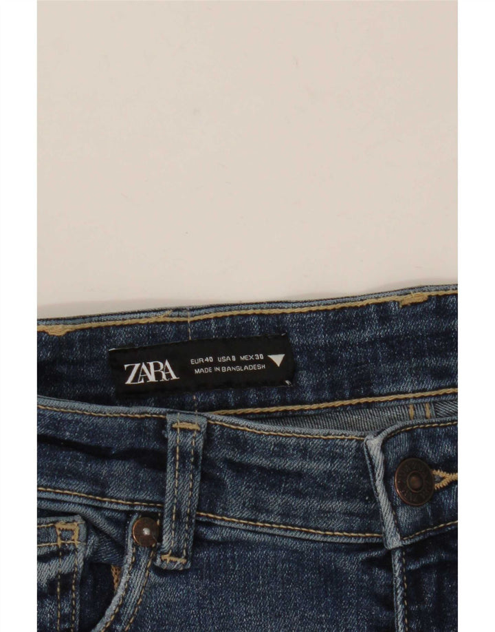 Zara Dame Slim Jeans EU 40 Medium W30 L27 Blå