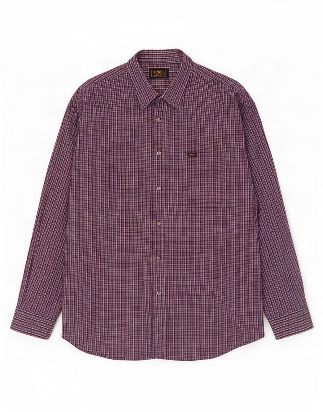 Lee Herreskjorte 2XL Flerfarvet Gingham Bomuld