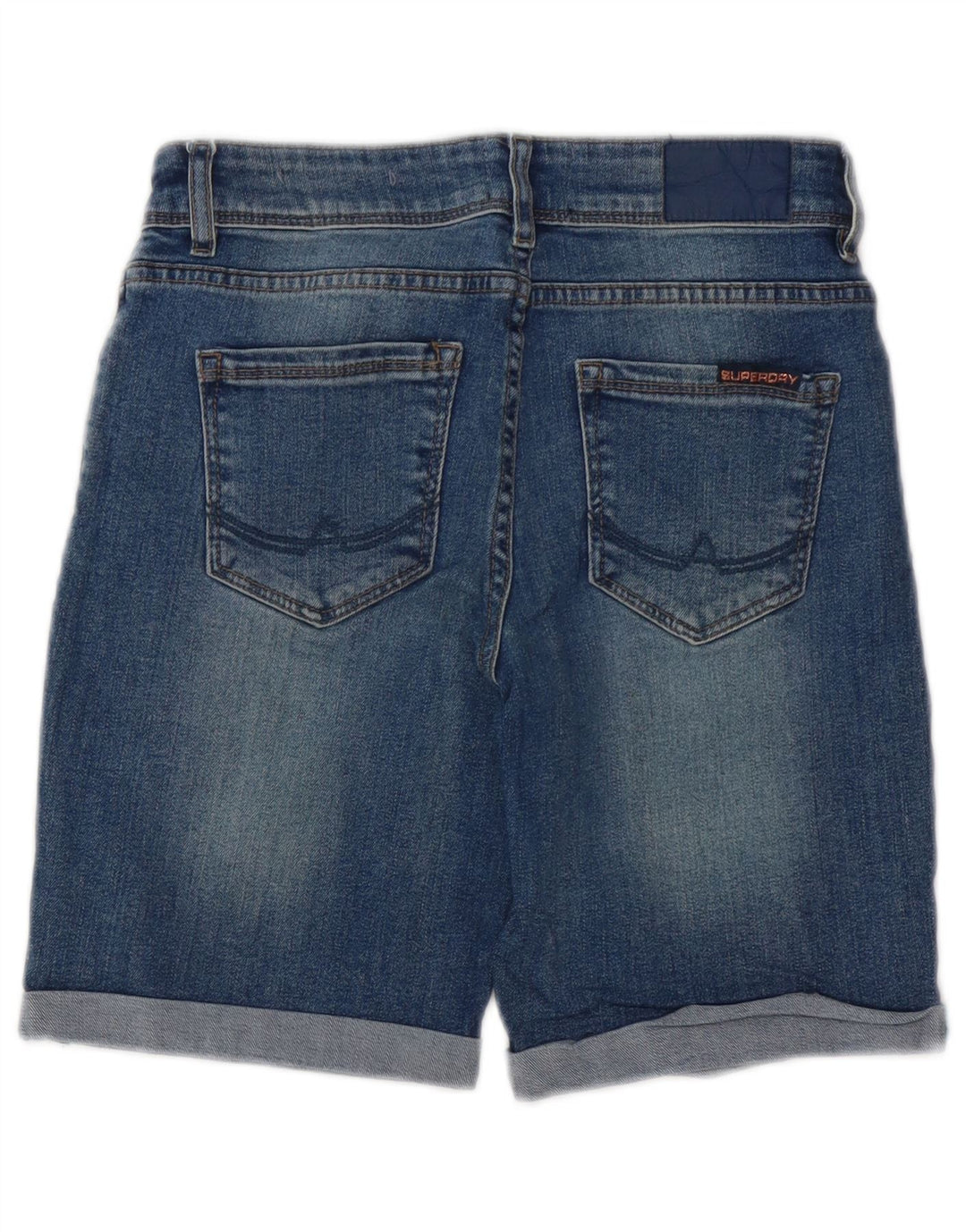 SUPERDRY Bermuda-denimshorts til kvinder W26 Små blå bomuld