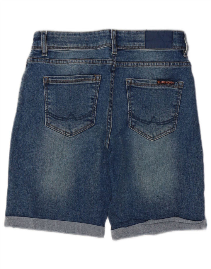 SUPERDRY Bermuda-denimshorts til kvinder W26 Små blå bomuld