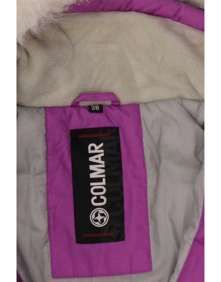 Colmar Skijakke med hætte til kvinder EU 38 Medium Lilla Colourblock Polyamid